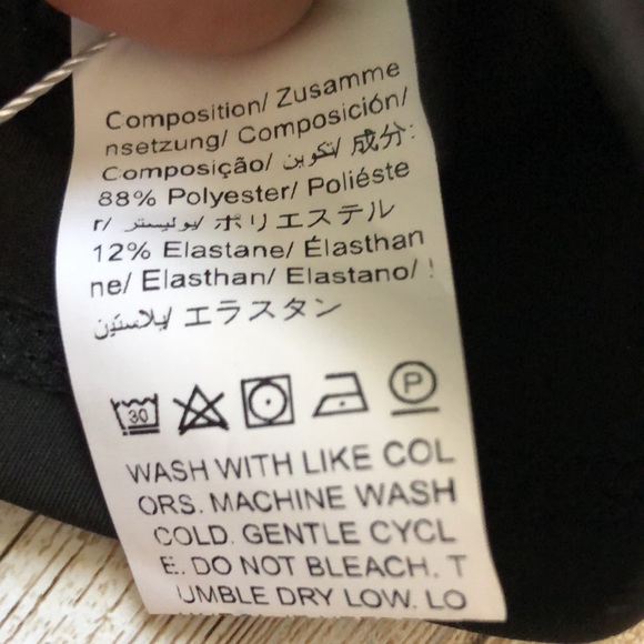 “SHEIN” EZwear,black,mock-neck, raglan slv, sports compression top,size M, NWT - Picture 11 of 16